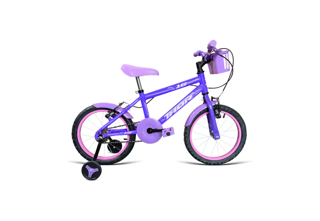 Bicicleta Aro 16 MTB - Lilás - Feminino