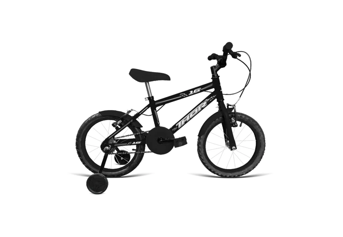Bicicleta Aro 16 MTB - Preto - Masculino
